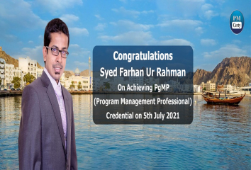 Congratulations Syed on Achieving PgMP..!